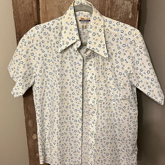 Vintage 70s Grants Menswear Sport Shirt-Size Medium - Picture 4 of 6
